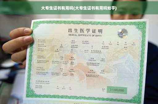 大专生证书有用吗(大专生证书有用吗知乎) 大专生证书有用吗(大专生证书有用吗知乎)
