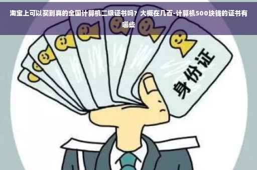 淘宝上可以买到真的全国计算机二级证书吗？大概在几百-计算机500块钱的证书有哪些