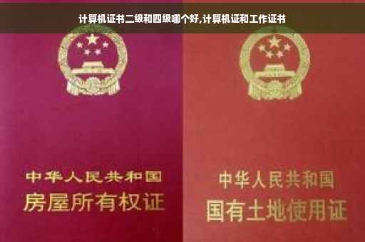 计算机证书二级和四级哪个好,计算机证和工作证书