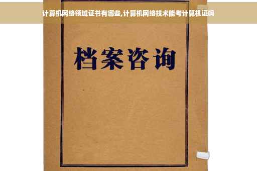 计算机网络领域证书有哪些,计算机网络技术能考计算机证吗