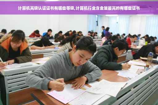 计算机高级认证证书有哪些等级,计算机行业含金量最高的有哪些证书