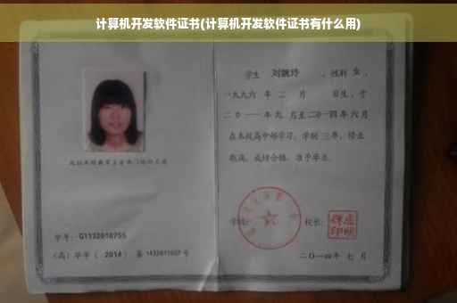 计算机开发软件证书(计算机开发软件证书有什么用)