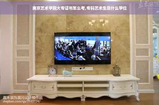 南京艺术学院大专证书怎么考,专科艺术生是什么学位