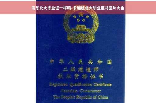 清华北大毕业证一样吗-卡通版北大毕业证书图片大全