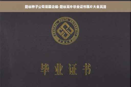 阳谷种子公司是国企嘛-阳谷高中毕业证书图片大全高清