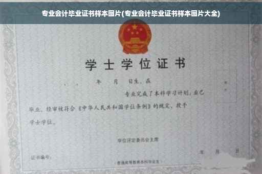 专业会计毕业证书样本图片(专业会计毕业证书样本图片大全)