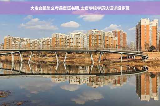 大专女孩怎么考兵官证书呢,士官学校学历认证详细步骤