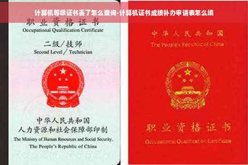 计算机等级证书丢了怎么查询-计算机证书成绩补办申请表怎么填