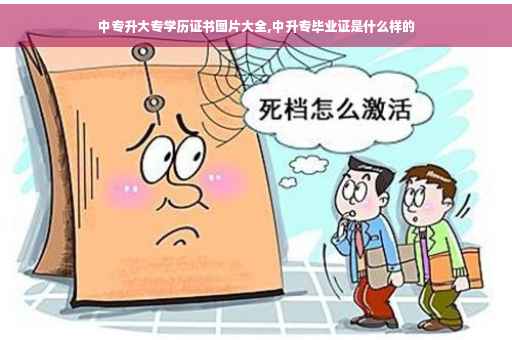 中专升大专学历证书图片大全,中升专毕业证是什么样的