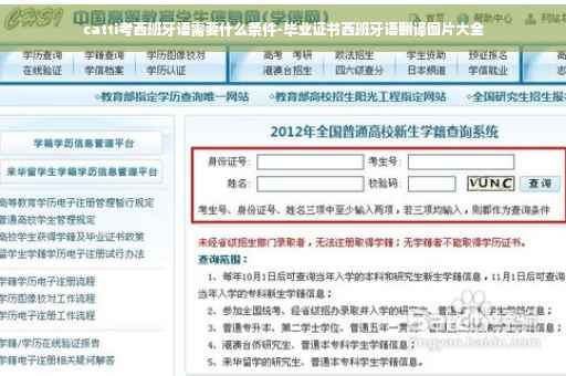 catti考西班牙语需要什么条件-毕业证书西班牙语翻译图片大全