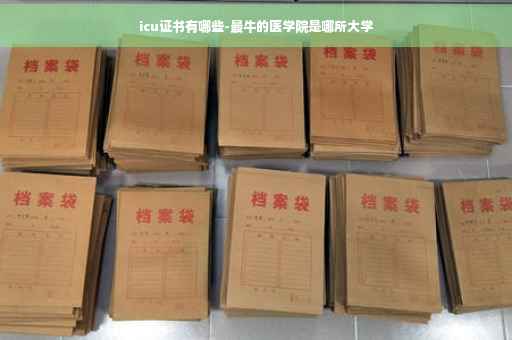 icu证书有哪些-最牛的医学院是哪所大学