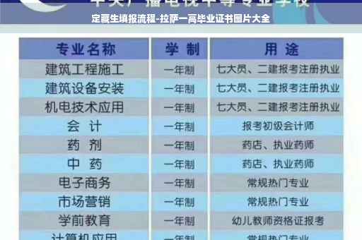 定藏生填报流程-拉萨一高毕业证书图片大全