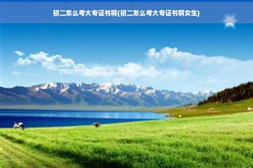 初二怎么考大专证书啊(初二怎么考大专证书啊女生)