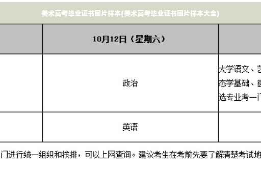美术高考毕业证书图片样本(美术高考毕业证书图片样本大全)
