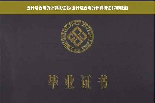 会计适合考的计算机证书(会计适合考的计算机证书有哪些)