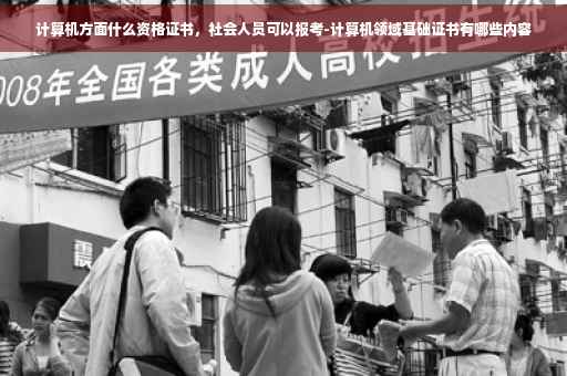 计算机方面什么资格证书，社会人员可以报考-计算机领域基础证书有哪些内容