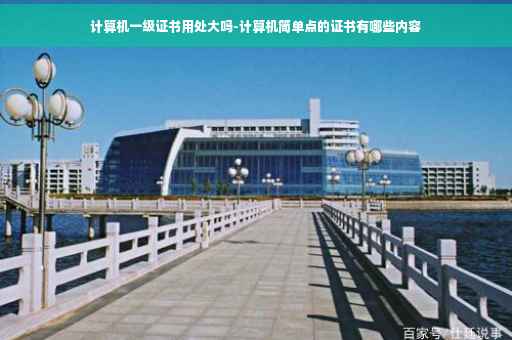 计算机一级证书用处大吗-计算机简单点的证书有哪些内容