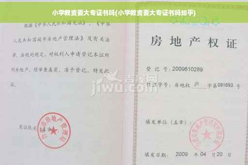 小学教资要大专证书吗(小学教资要大专证书吗知乎)