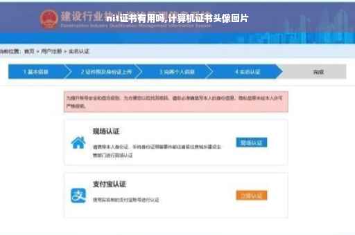 nit证书有用吗,计算机证书头像图片