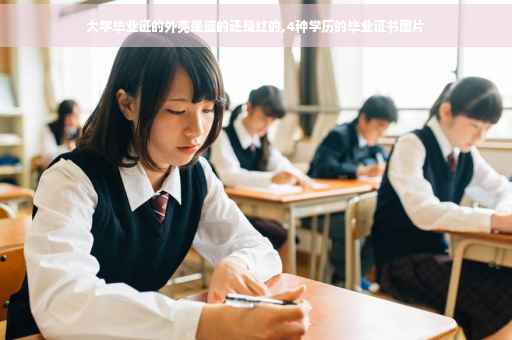 大学毕业证的外壳是蓝的还是红的,4种学历的毕业证书图片