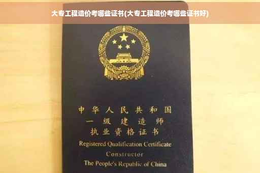 大专工程造价考哪些证书(大专工程造价考哪些证书好)