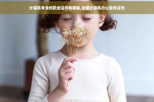 计算机专业的职业证书有哪些,全国计算机办公软件证书 计算机专业的职业证书有哪些,全国计算机办公软件证书