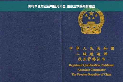 南师中北毕业证书图片大全,南京三本院校有哪些