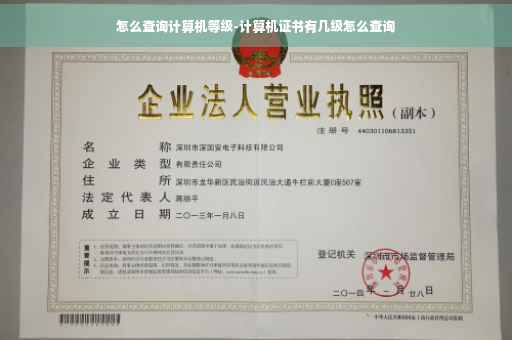 怎么查询计算机等级-计算机证书有几级怎么查询