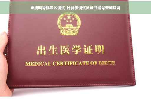 无线叫号机怎么调试-计算机调试员证书编号查询官网