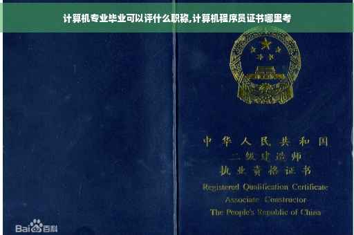 计算机专业毕业可以评什么职称,计算机程序员证书哪里考