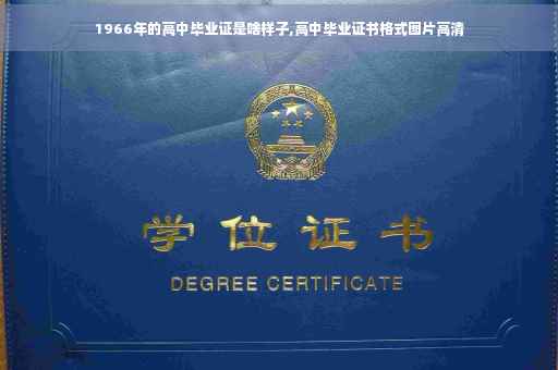 1966年的高中毕业证是啥样子,高中毕业证书格式图片高清