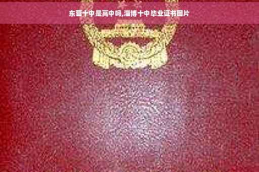 东营十中是高中吗,淄博十中毕业证书图片