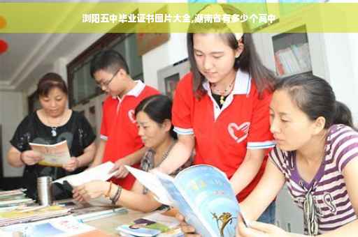 浏阳五中毕业证书图片大全,湖南省有多少个高中