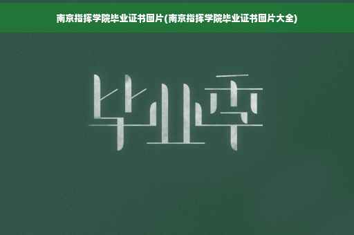 南京指挥学院毕业证书图片(南京指挥学院毕业证书图片大全)