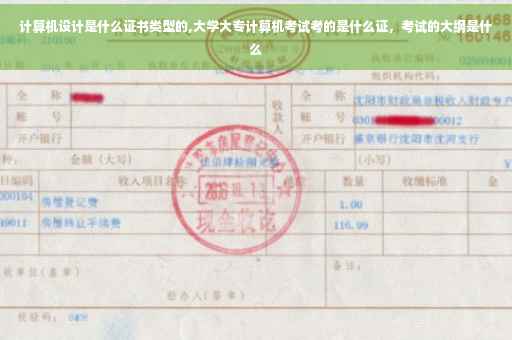 计算机设计是什么证书类型的,大学大专计算机考试考的是什么证，考试的大纲是什么