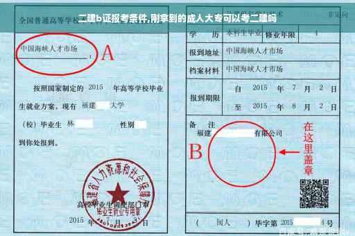 二建b证报考条件,刚拿到的成人大专可以考二建吗