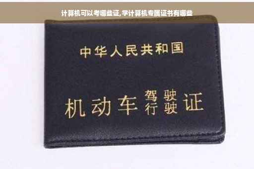 计算机可以考哪些证,学计算机专属证书有哪些