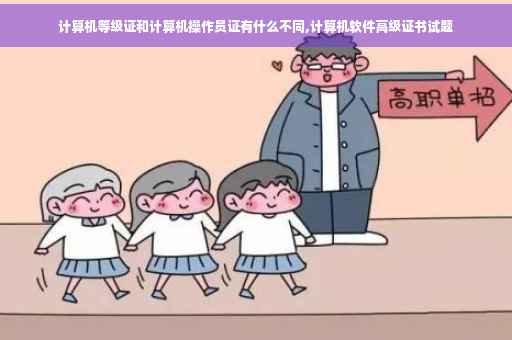 计算机等级证和计算机操作员证有什么不同,计算机软件高级证书试题