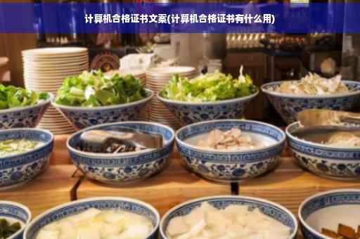 计算机合格证书文案(计算机合格证书有什么用)