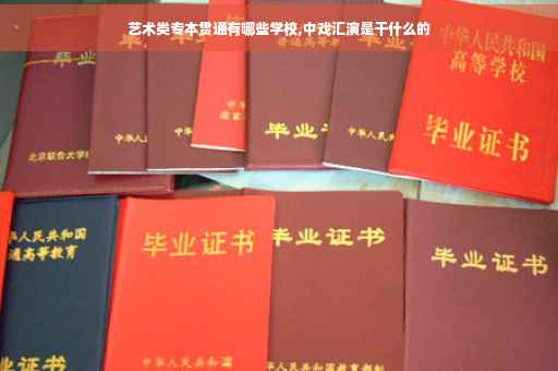 艺术类专本贯通有哪些学校,中戏汇演是干什么的