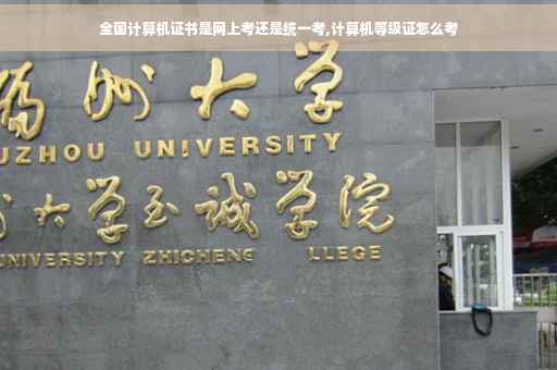 全国计算机证书是网上考还是统一考,计算机等级证怎么考