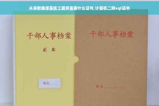 从事数据库系统工程师需要什么证书,计算机二级sql证书