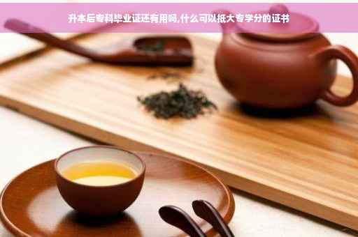 升本后专科毕业证还有用吗,什么可以抵大专学分的证书