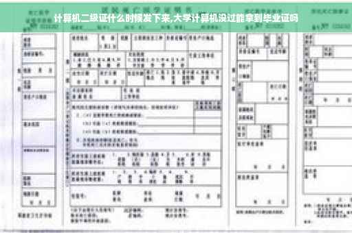 计算机二级证什么时候发下来,大学计算机没过能拿到毕业证吗