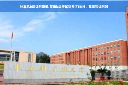 计算机b级证书查询,英语b级考试我考了58分，能拿到证书吗