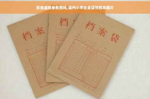 毕业成绩单有用吗,温州小学毕业证书样本图片