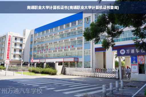 南通职业大学计算机证书(南通职业大学计算机证书查询)