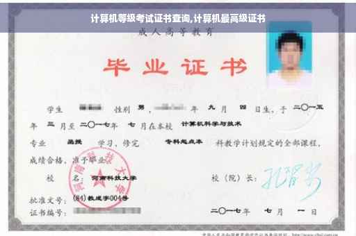 计算机等级考试证书查询,计算机最高级证书 计算机等级考试证书查询,计算机最高级证书
