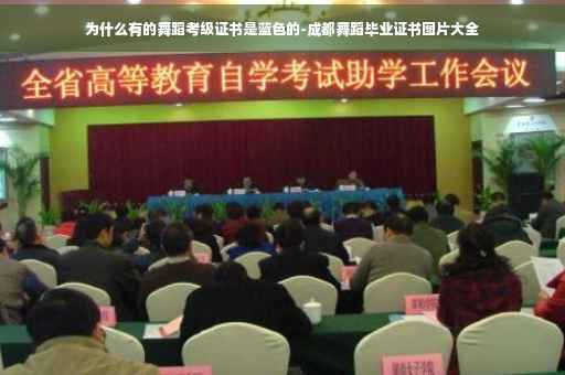 为什么有的舞蹈考级证书是蓝色的-成都舞蹈毕业证书图片大全