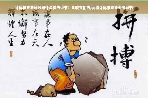 计算机专业适合考什么样的证书！比较实用的,高职计算机专业必考证书
